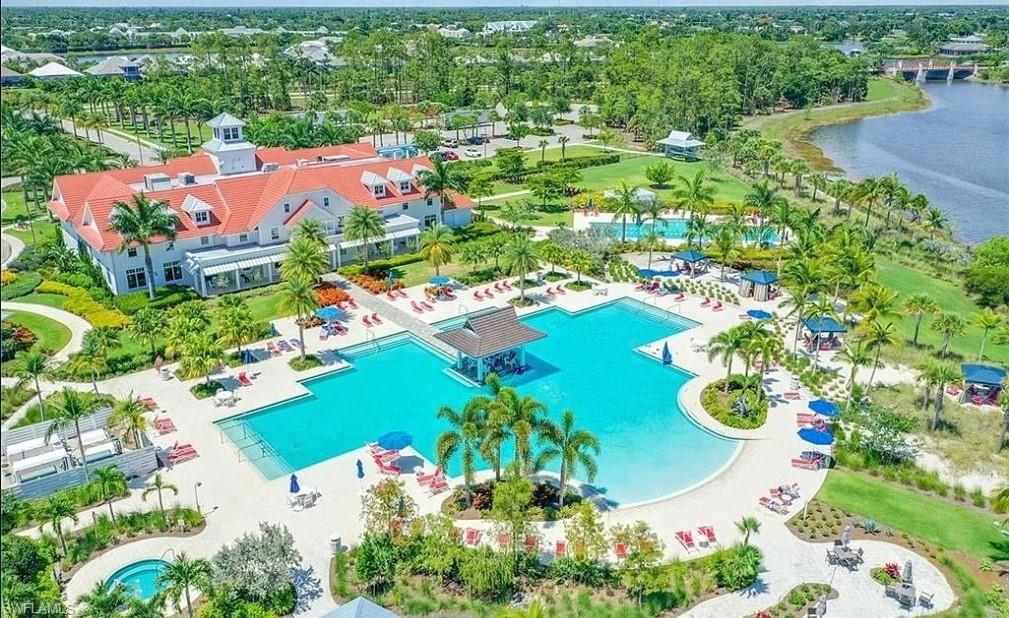 7270 Saona Court Naples, FL 34113 - Photo 17 of 46 an aerial view of a residential houses with outdoor space and street view