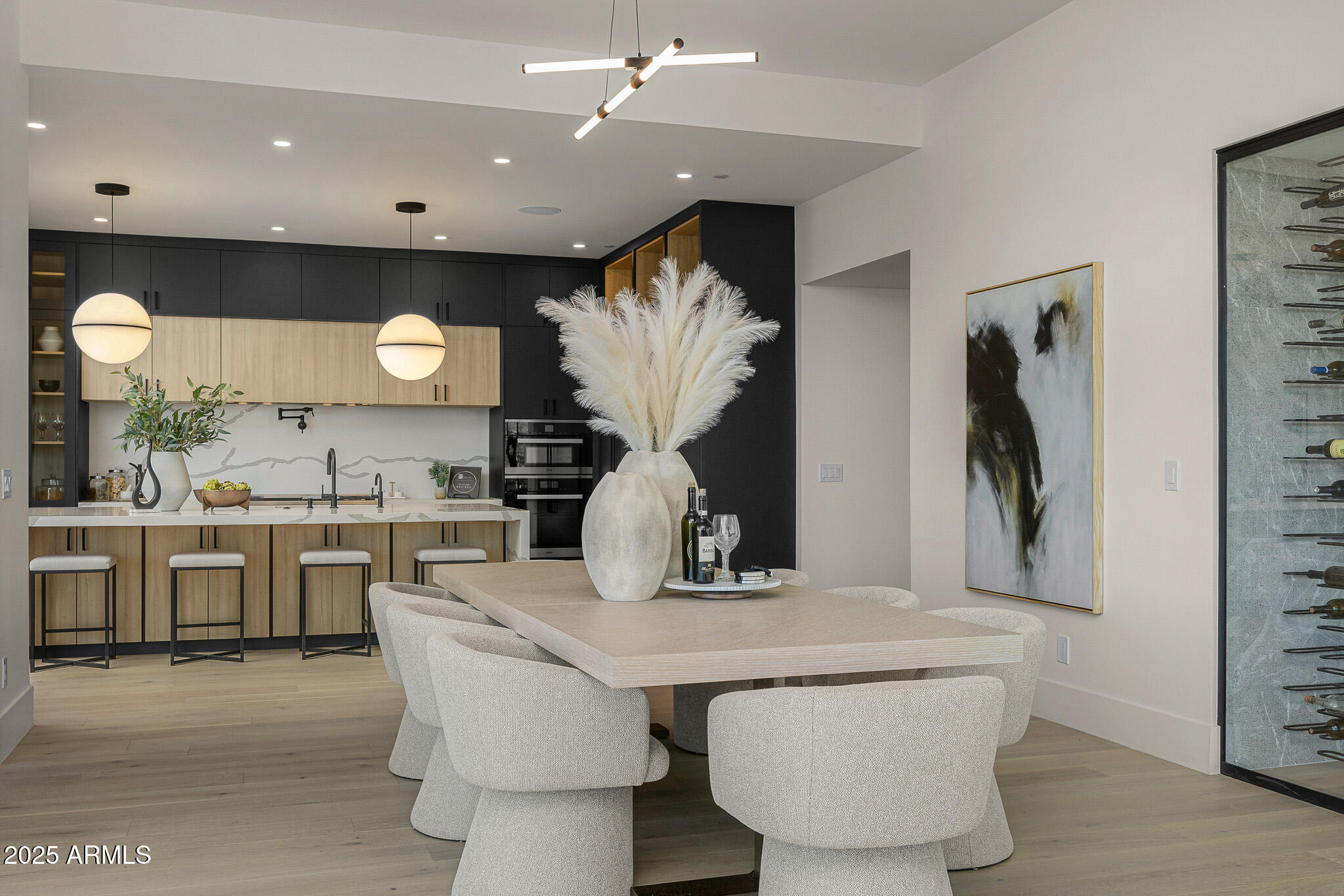 5355 East Desert Vista Road Paradise Valley, AZ 85253 - Photo 8 of 47 dining and kitchen_lights on-Edit