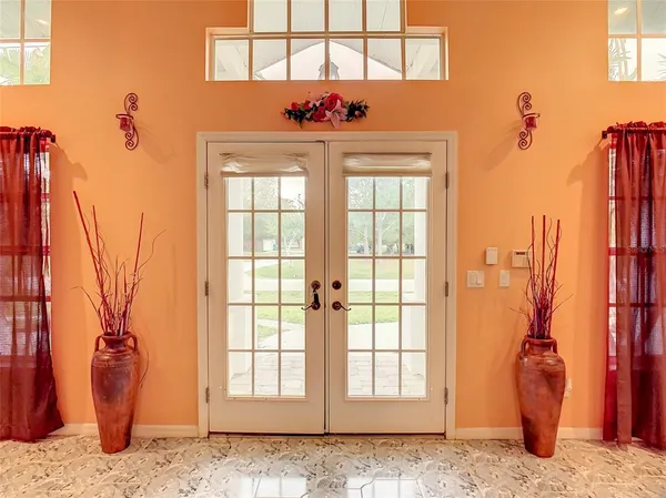 a view of a entryway