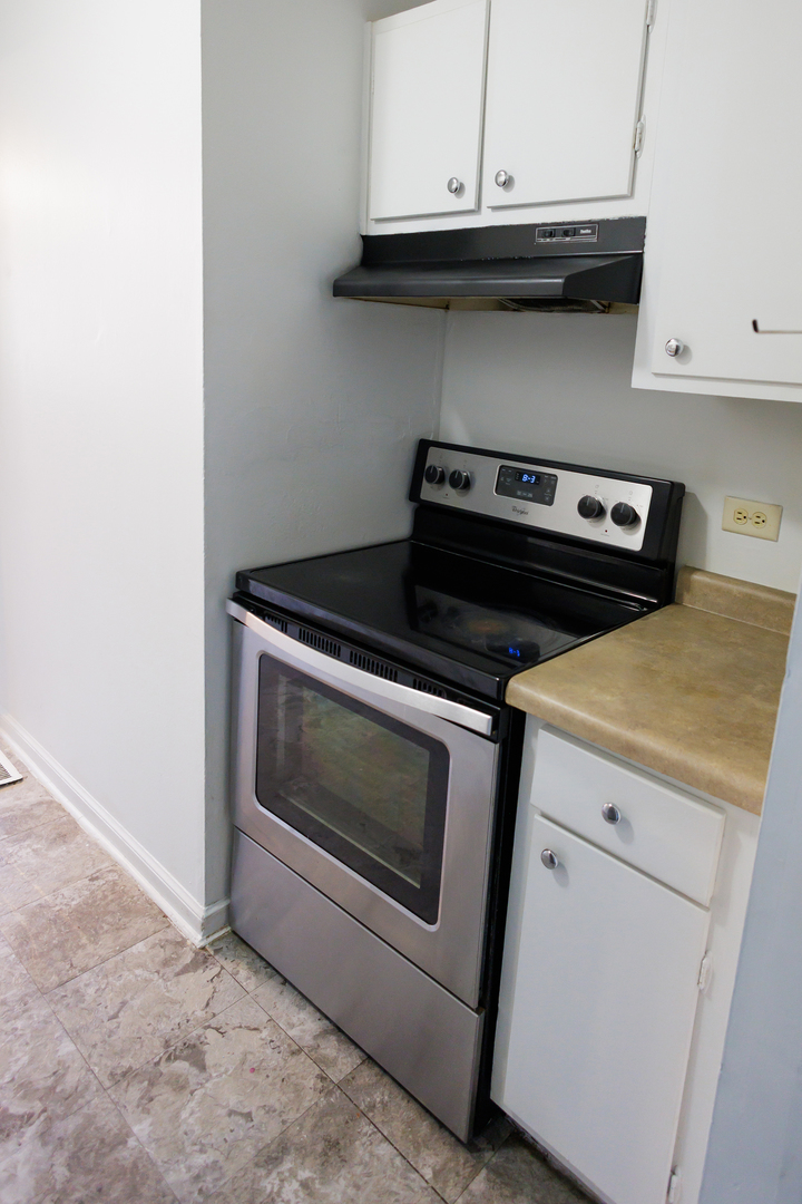 1119 South Curtis Avenue, Unit F62 Kankakee, IL 60901 - Photo 9 of 32 a stove top oven sitting inside of a kitchen
