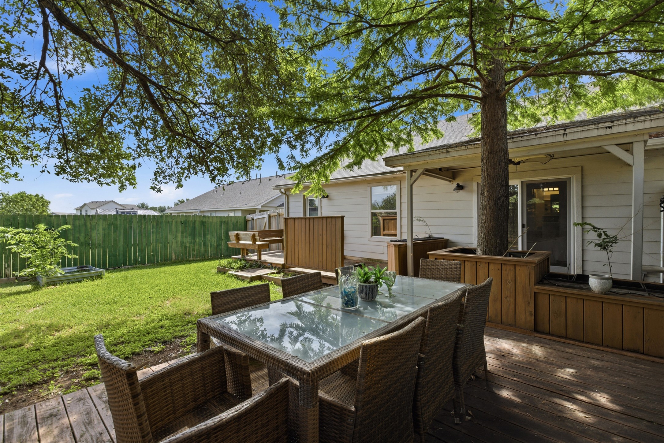 112 Prairie Springs Loop Georgetown, TX 78626 - Photo 21 of 23 a view of outdoor kitchen outdoor kitchen island and furniture