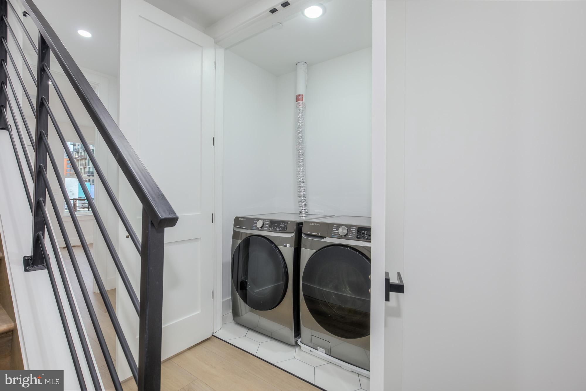 1218 5th Street Northeast, Unit 2 Washington, DC 20002 - Photo 19 of 24 full-sized laundry on upper bedroom level