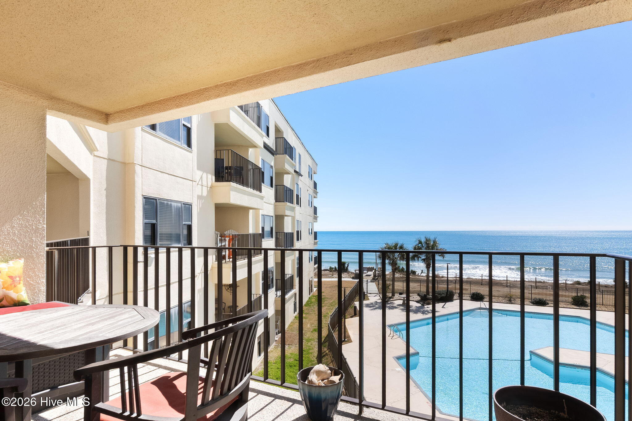 1505 Salter Path Road, Unit 326 Indian Beach, NC 28512 - Photo 14 of 45 Balcony view