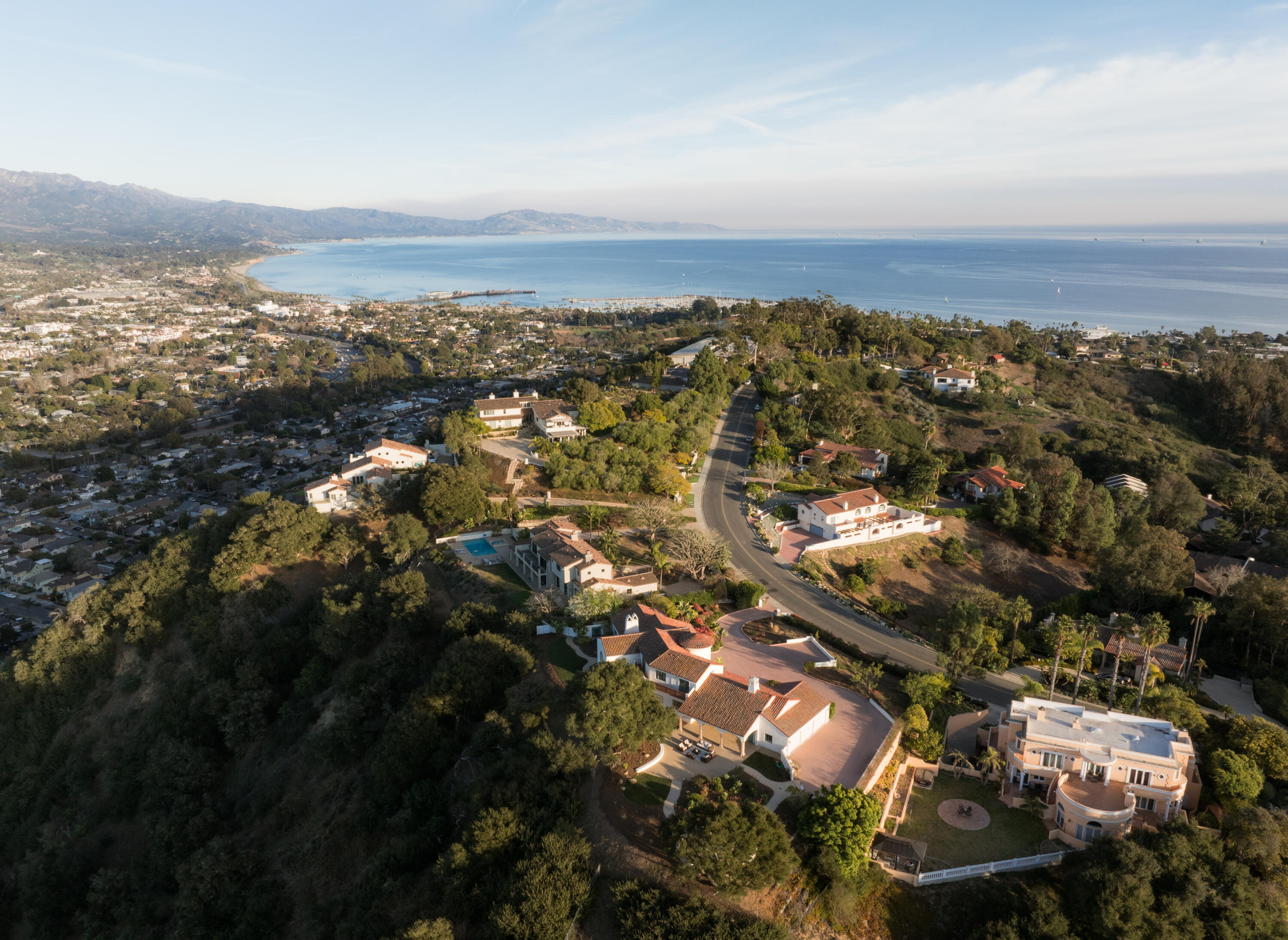 848 Miramonte Drive Santa Barbara, CA 93109 - Photo 2 of 35 Aerial View Toward the Harbor