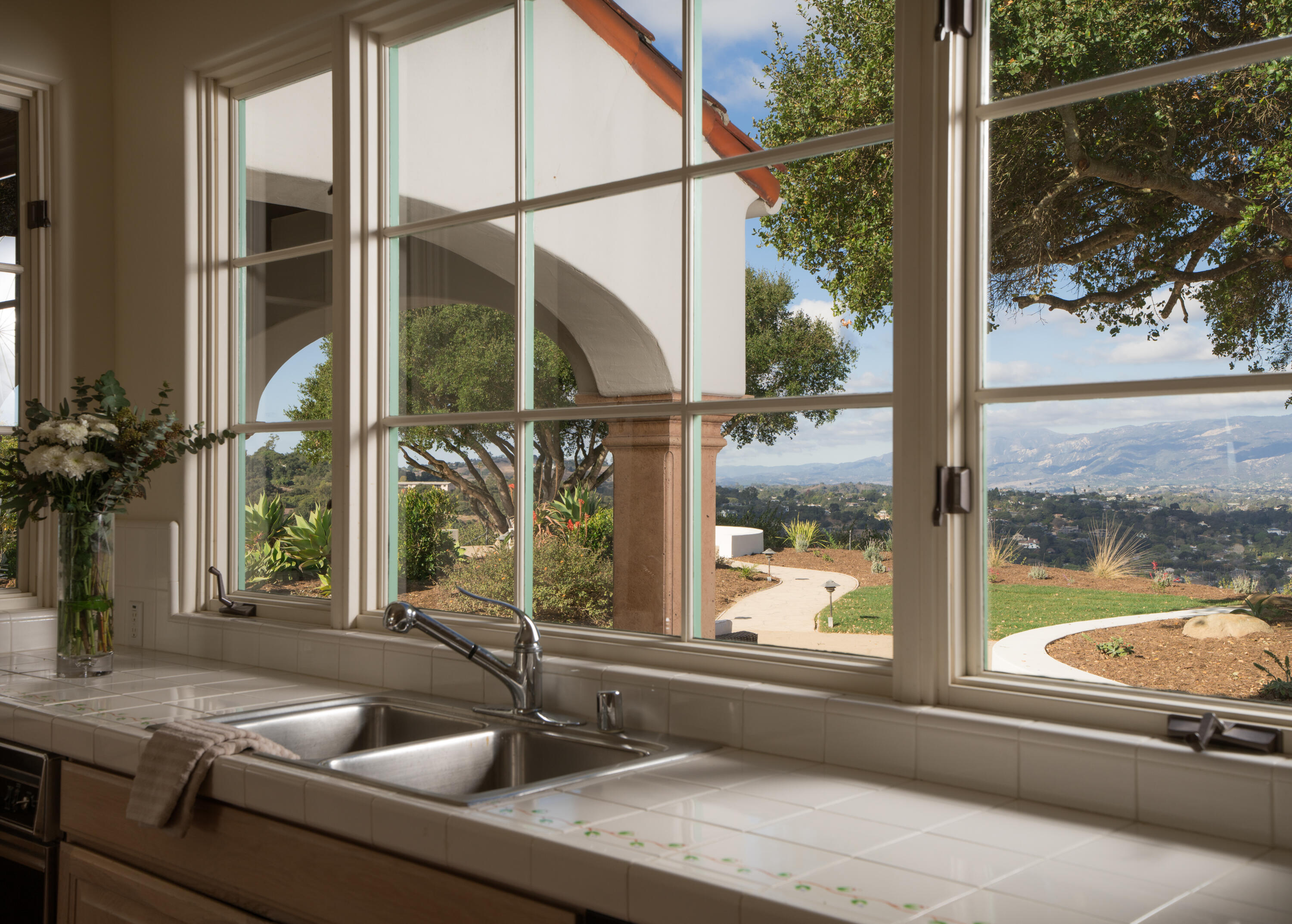 848 Miramonte Drive Santa Barbara, CA 93109 - Photo 10 of 35 Kitchen Window with Mountain View