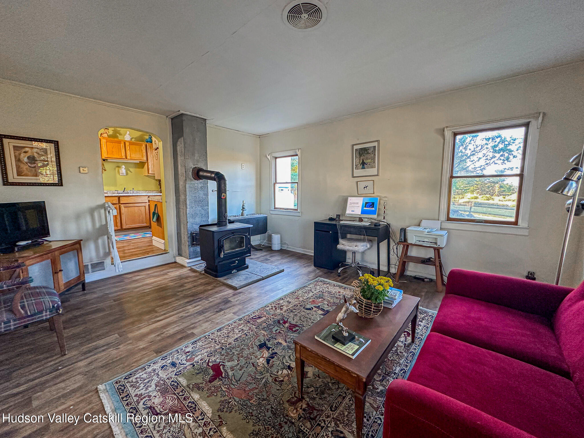 91 Drake Hill Road Greenville, NY 12431 - Photo 7 of 28 a living room with furniture and a wooden floor