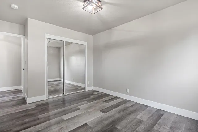wooden floor in an empty room