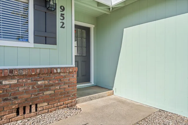 a view of front door