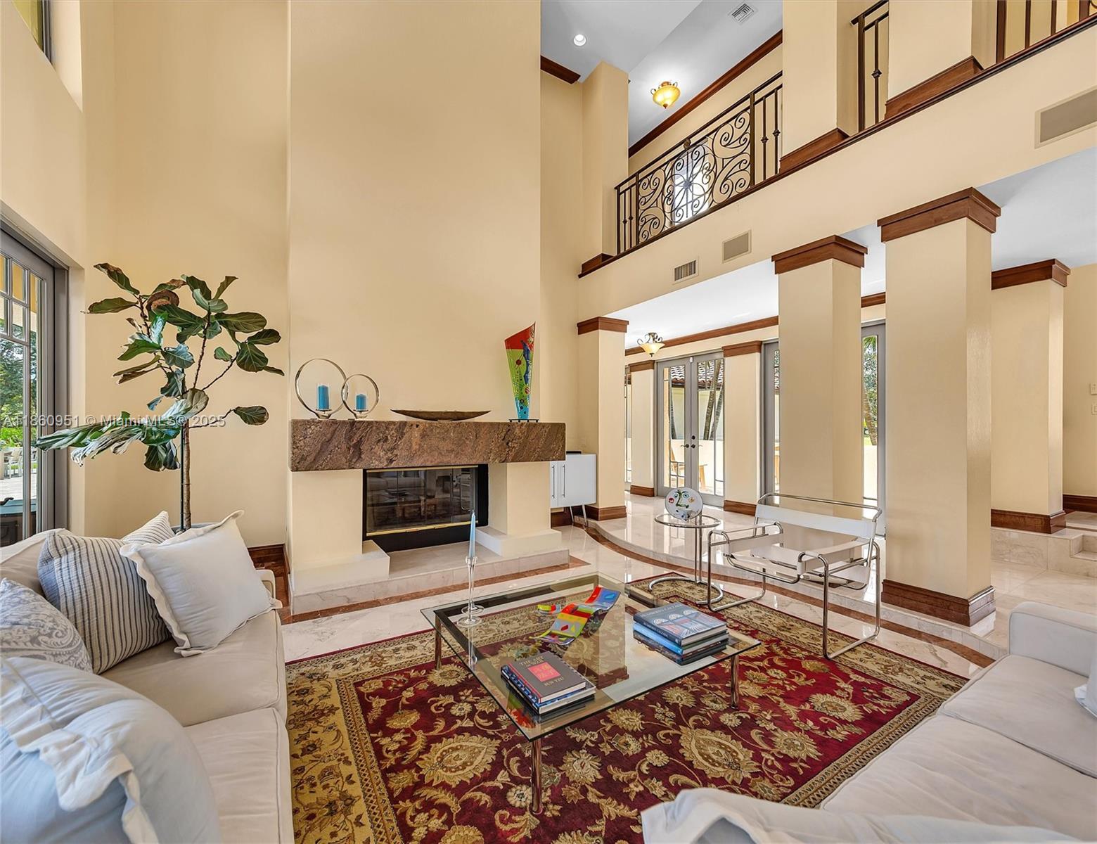 13425 Southwest 37th Place Davie, FL 33330 - Photo 18 of 100 a living room with furniture and a fireplace