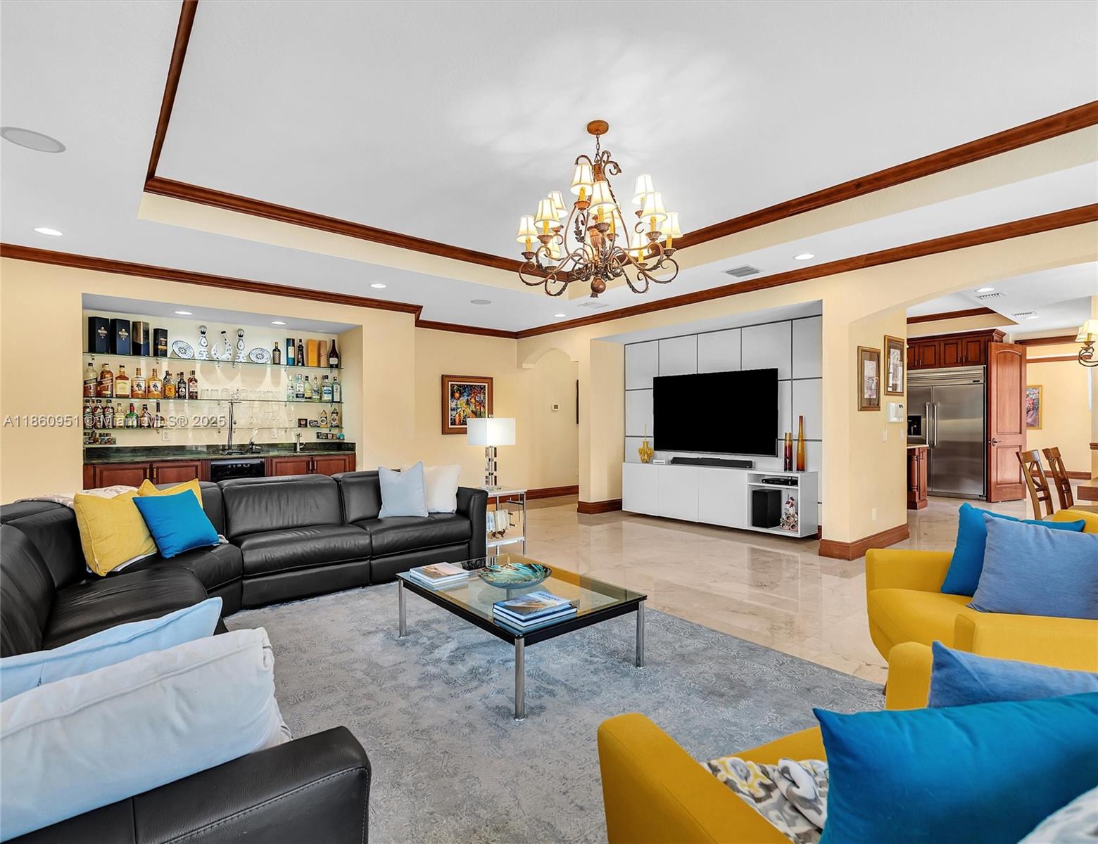 13425 Southwest 37th Place Davie, FL 33330 - Photo 39 of 100 a living room with furniture and a flat screen tv