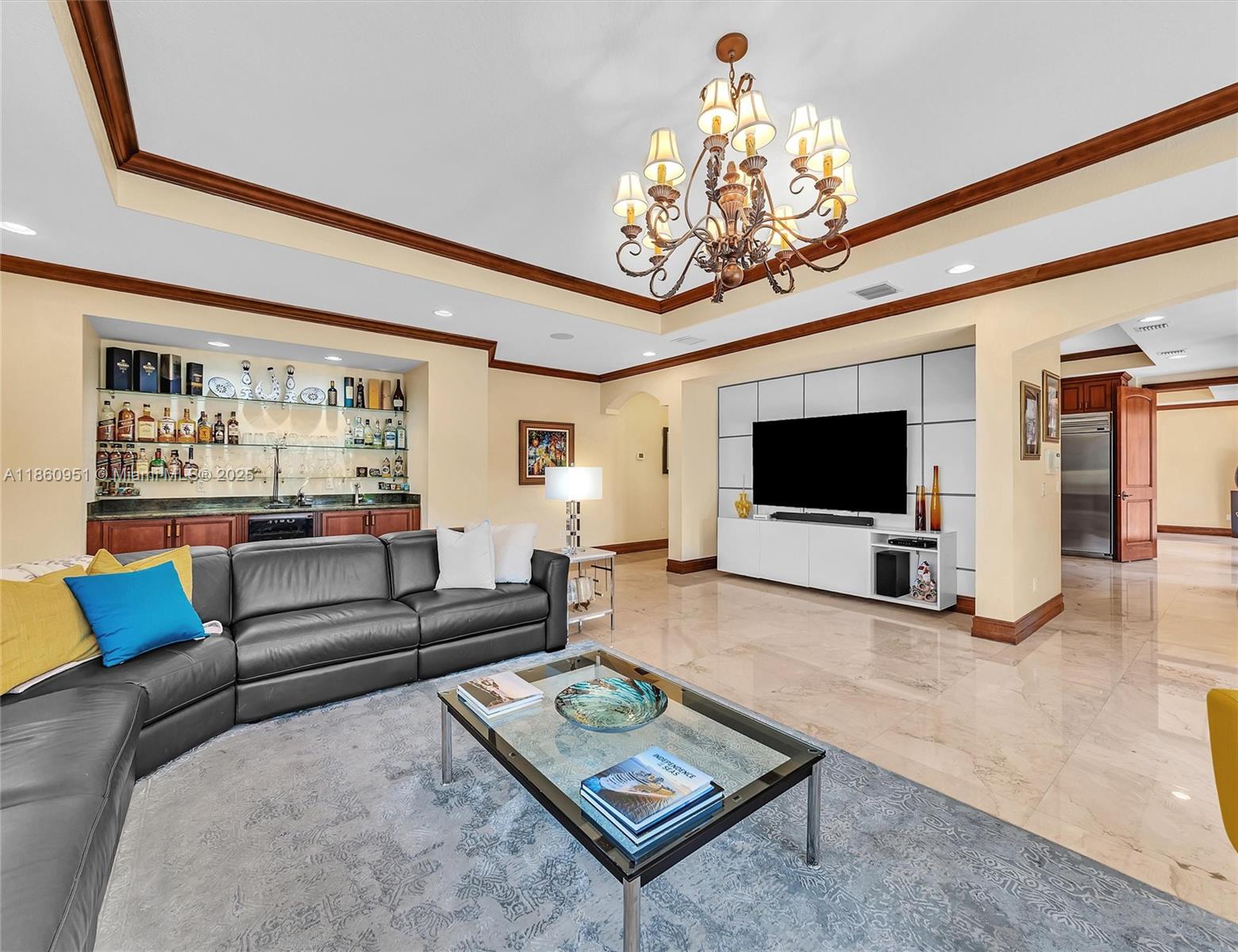 13425 Southwest 37th Place Davie, FL 33330 - Photo 40 of 100 a living room with furniture and a flat screen tv