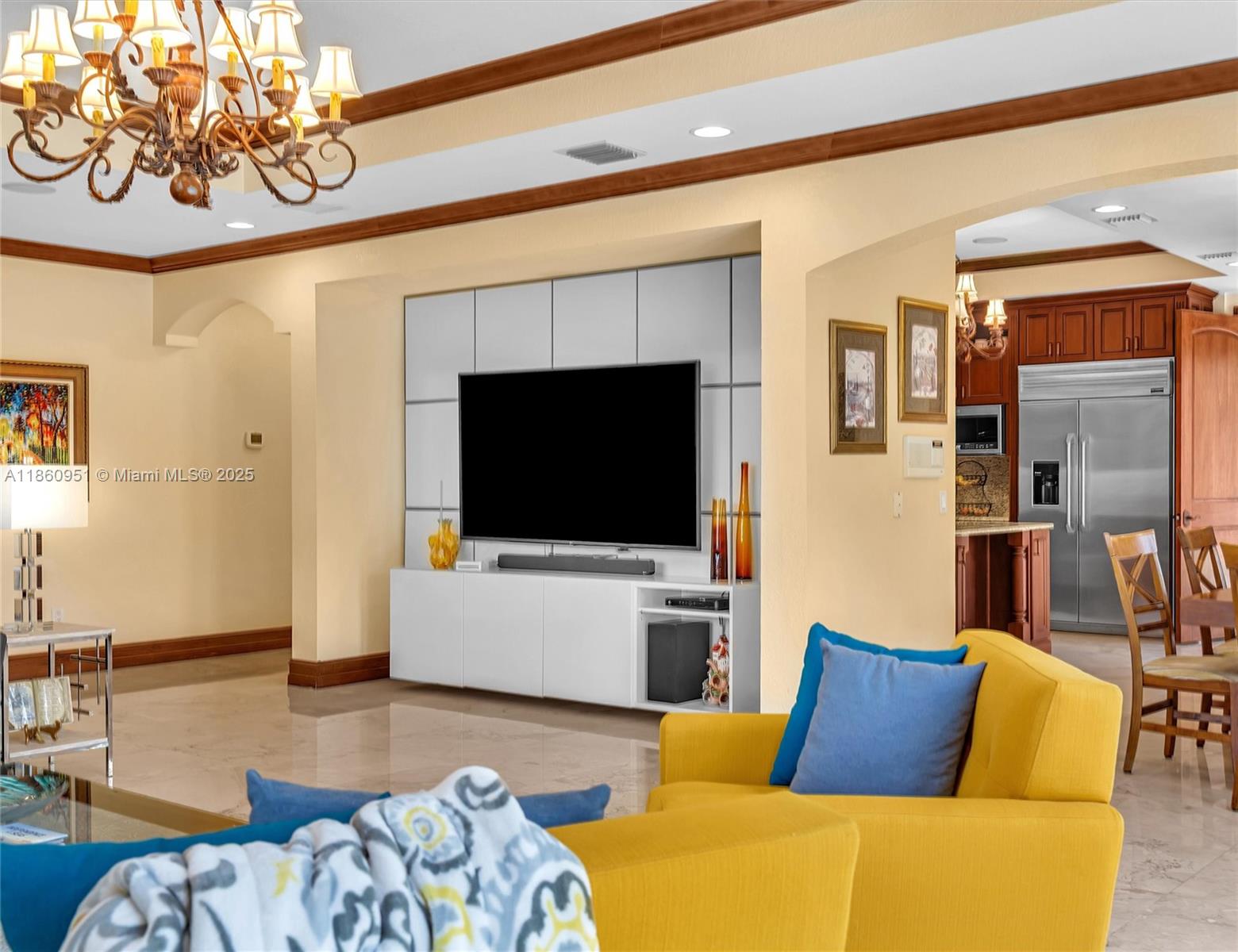 13425 Southwest 37th Place Davie, FL 33330 - Photo 50 of 100 a living room with furniture and a flat screen tv