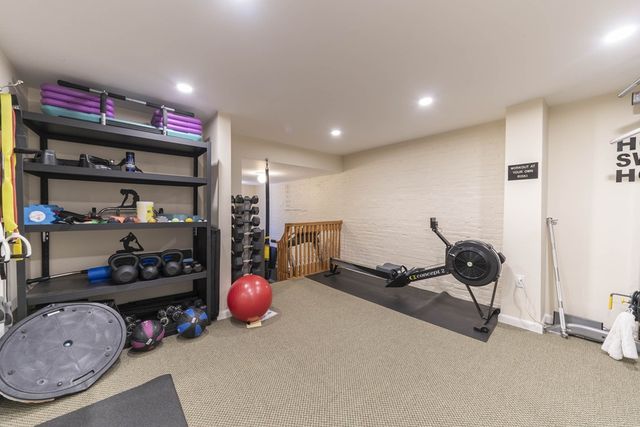 a room with lots of furniture and baby