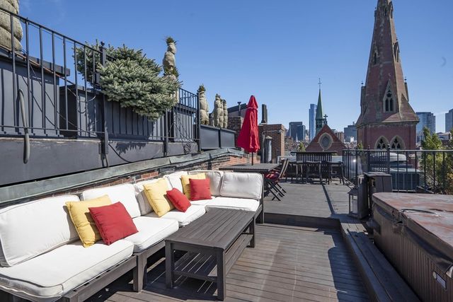 a view of outdoor seating