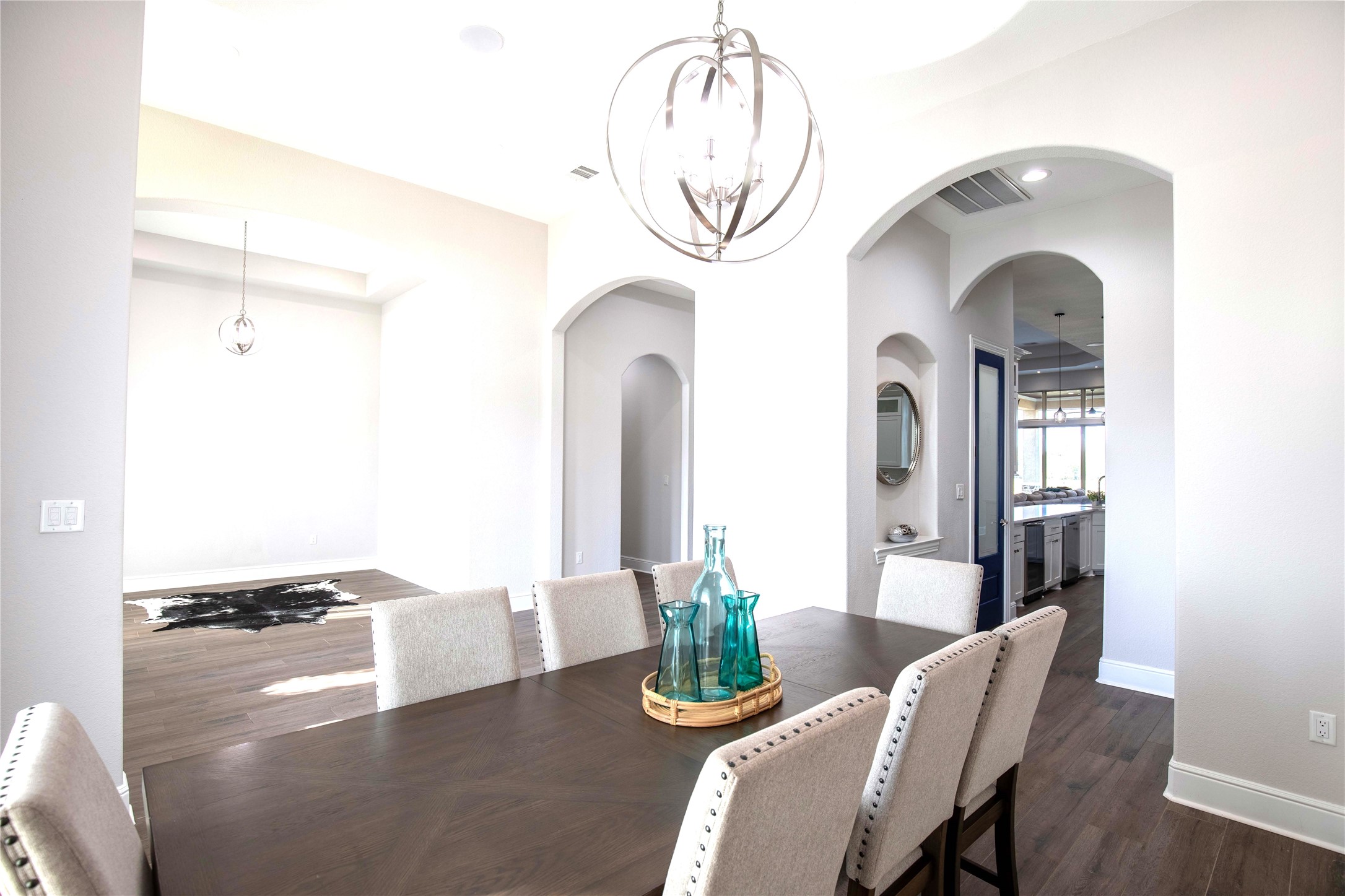 24445 Farm To Market 1887 Hempstead, TX 77445 - Photo 12 of 36 a living room with furniture a chandelier and a large mirror