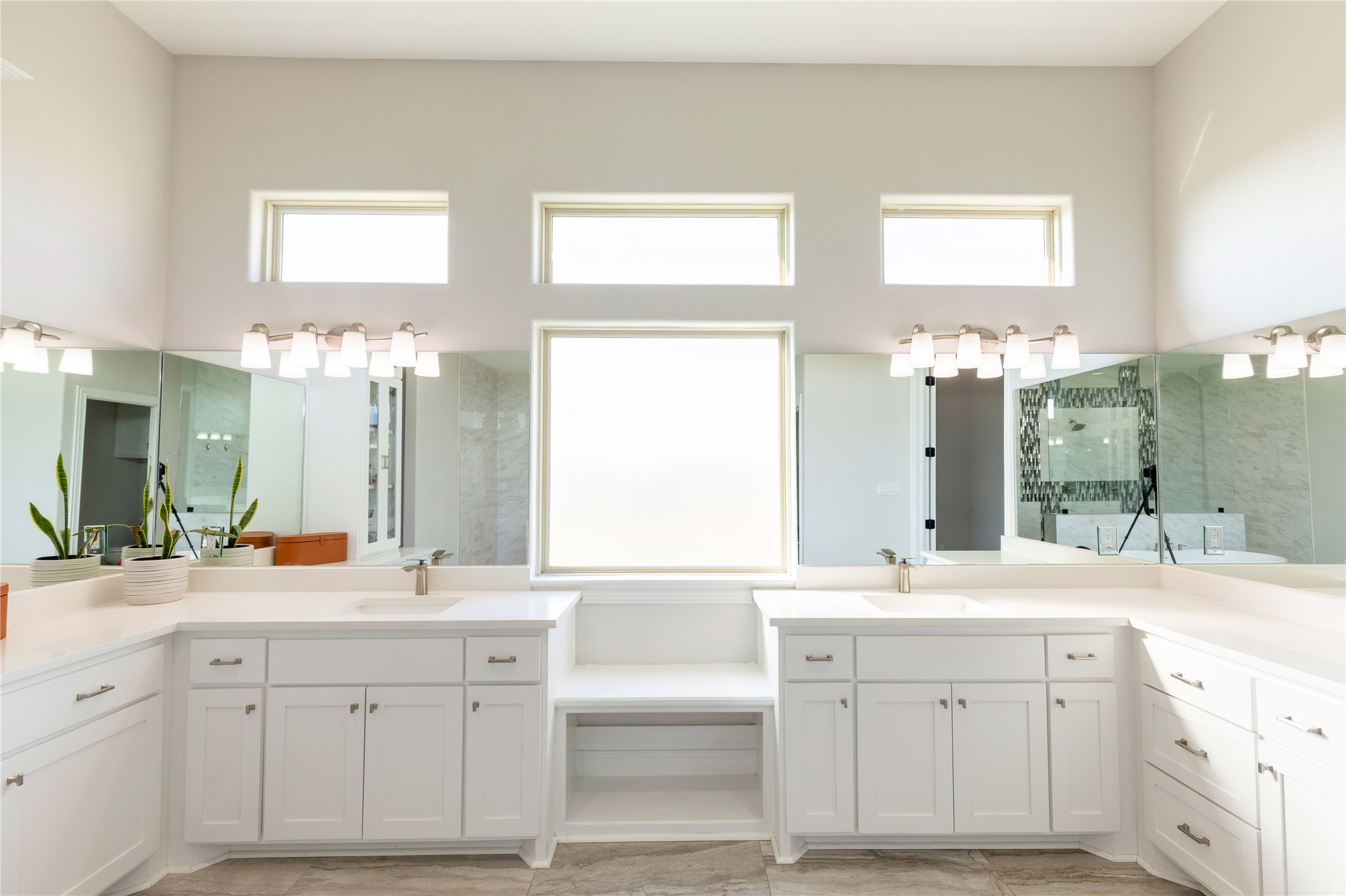 24445 Farm To Market 1887 Hempstead, TX 77445 - Photo 20 of 36 a bathroom with double vanity sink a mirror a window and vanity