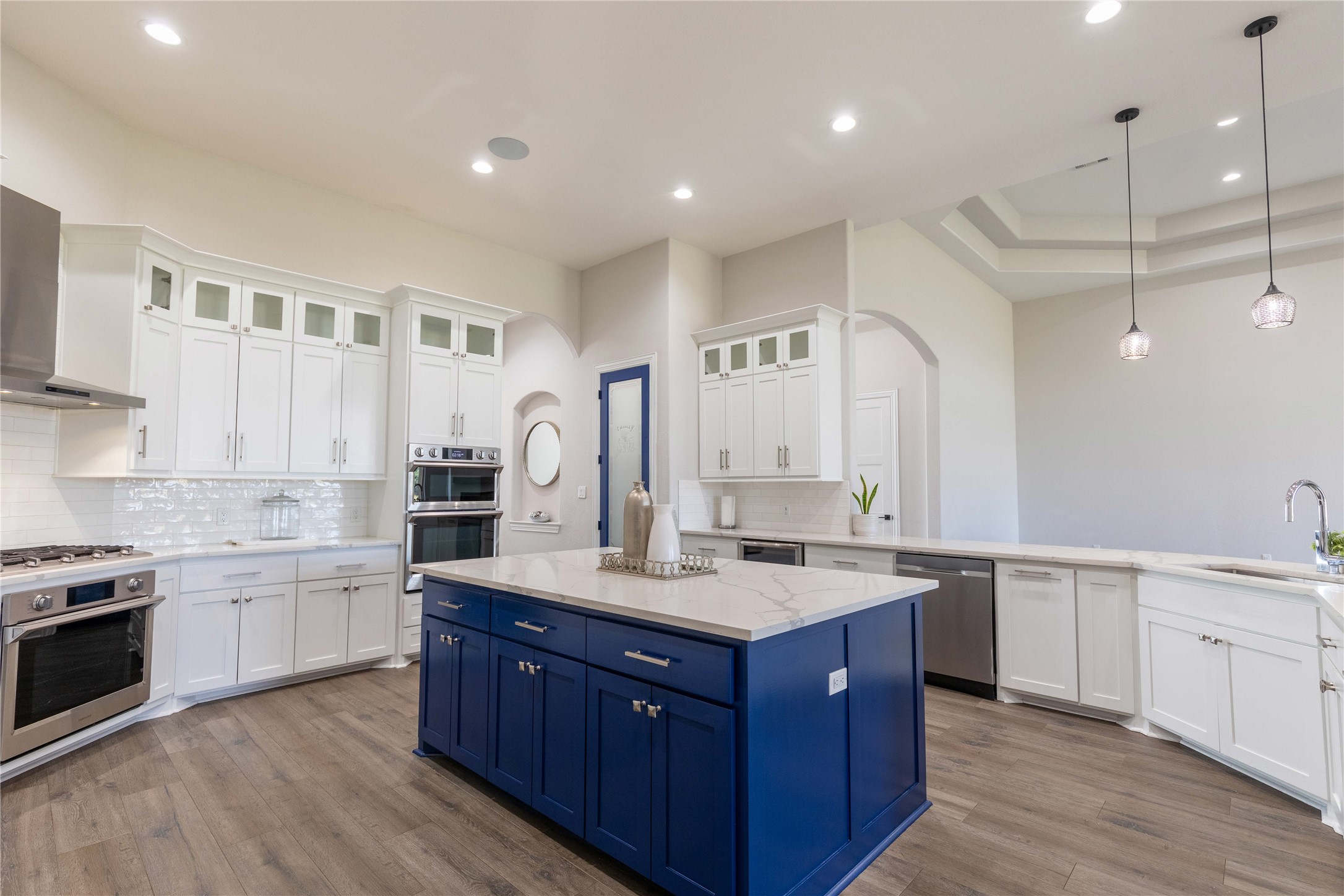 24445 Farm To Market 1887 Hempstead, TX 77445 - Photo 9 of 36 a kitchen with a sink stove and cabinets