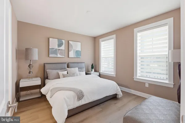 a view of a wooden door with a swimming pool