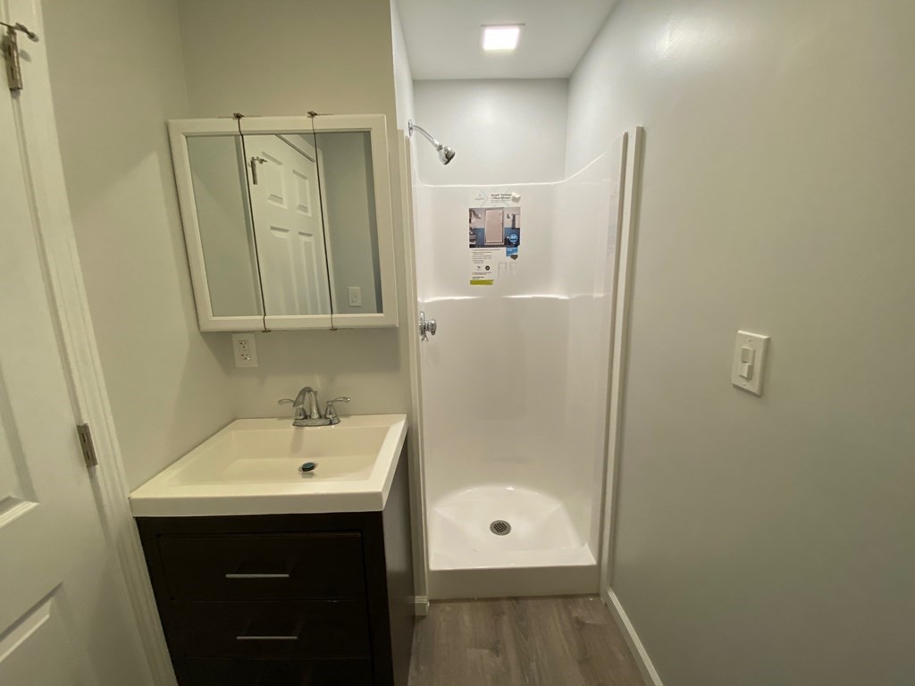 200 Congress Avenue, Unit 3 Chelsea, MA 02150 - Photo 7 of 14 a bathroom with a sink a mirror and shower