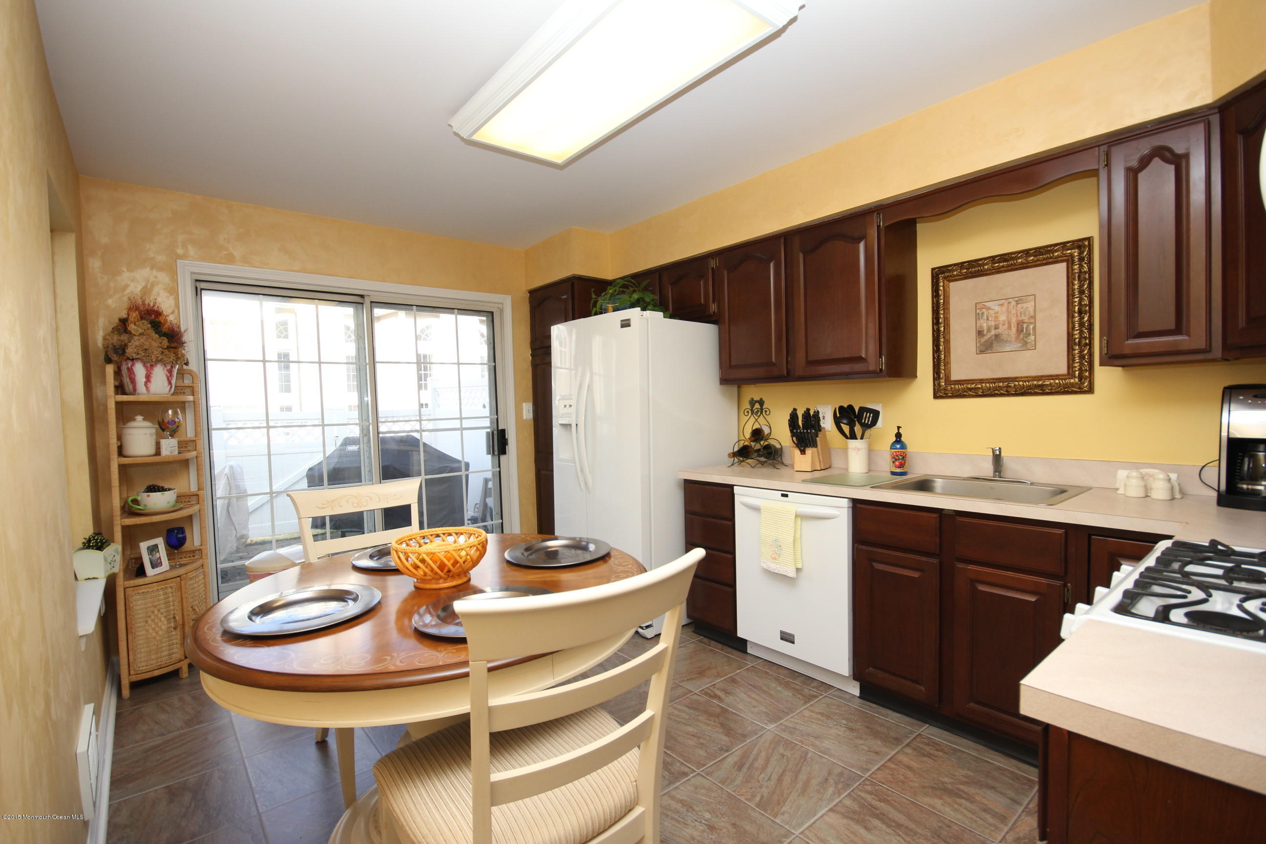 2 Oxford Road Holmdel, NJ 07733 - Photo 10 of 17 Kitchen - View to Patio