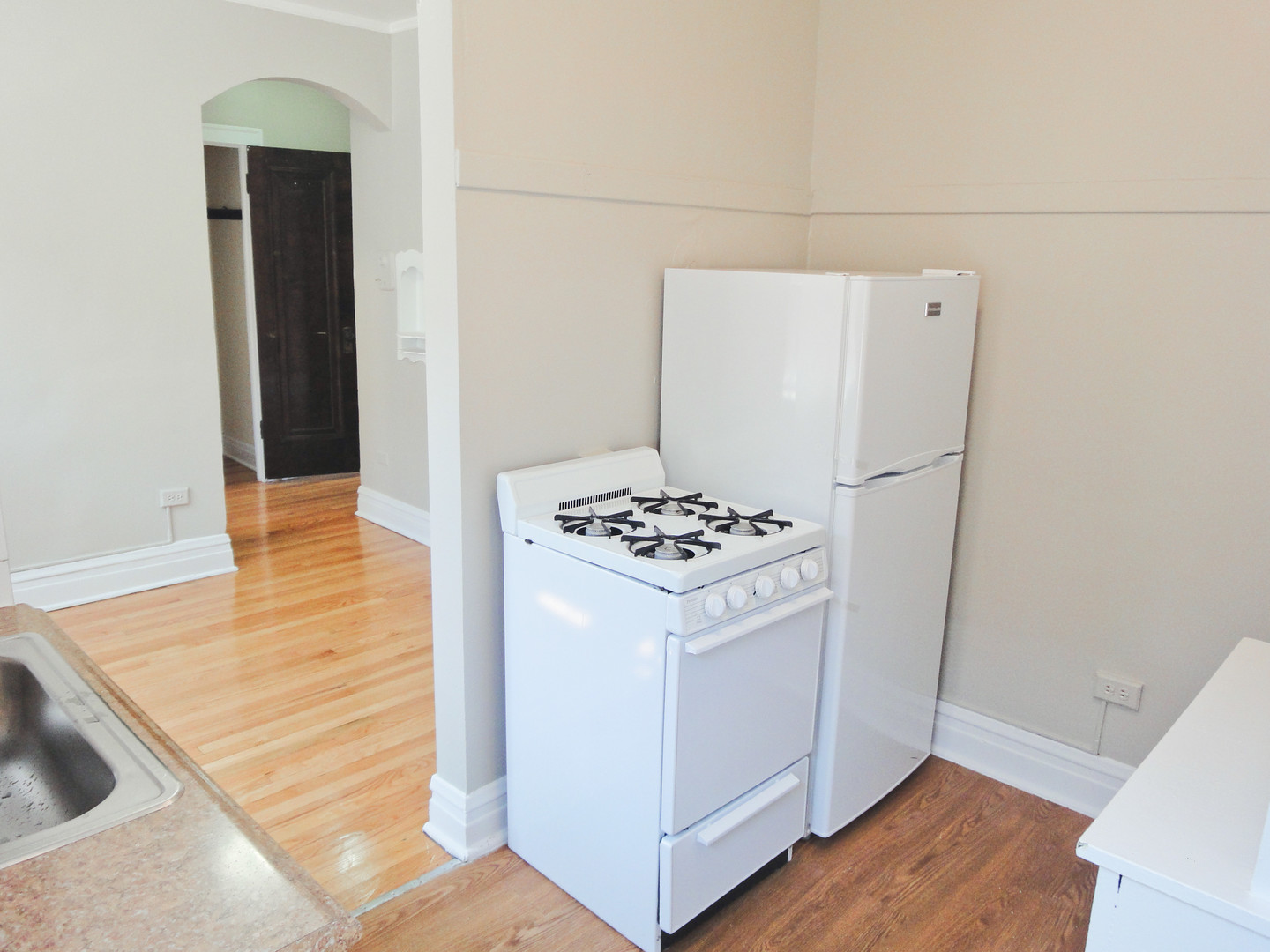 1941 Grove Avenue, Unit 201 Berwyn, IL 60402 - Photo 4 of 13 a kitchen with a refrigerator and a sink