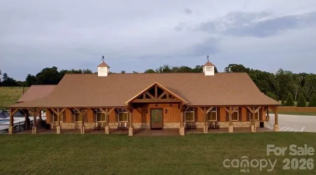 a aerial view of a house