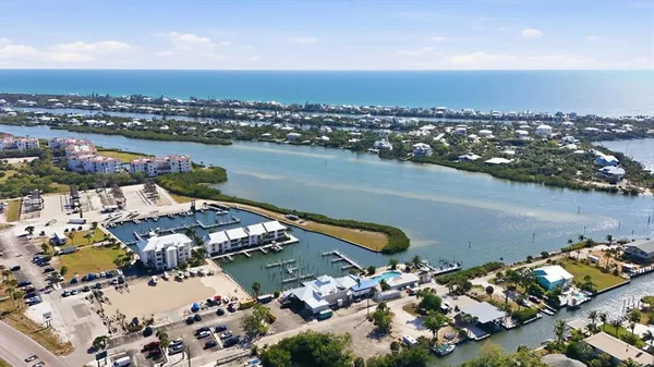 an aerial view of a city