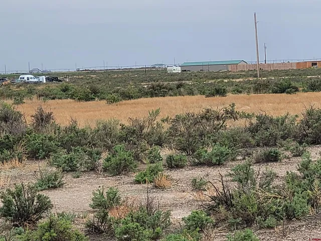 a view of a lake with houses in the back