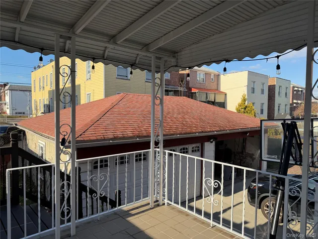 a view of a terrace with sitting area