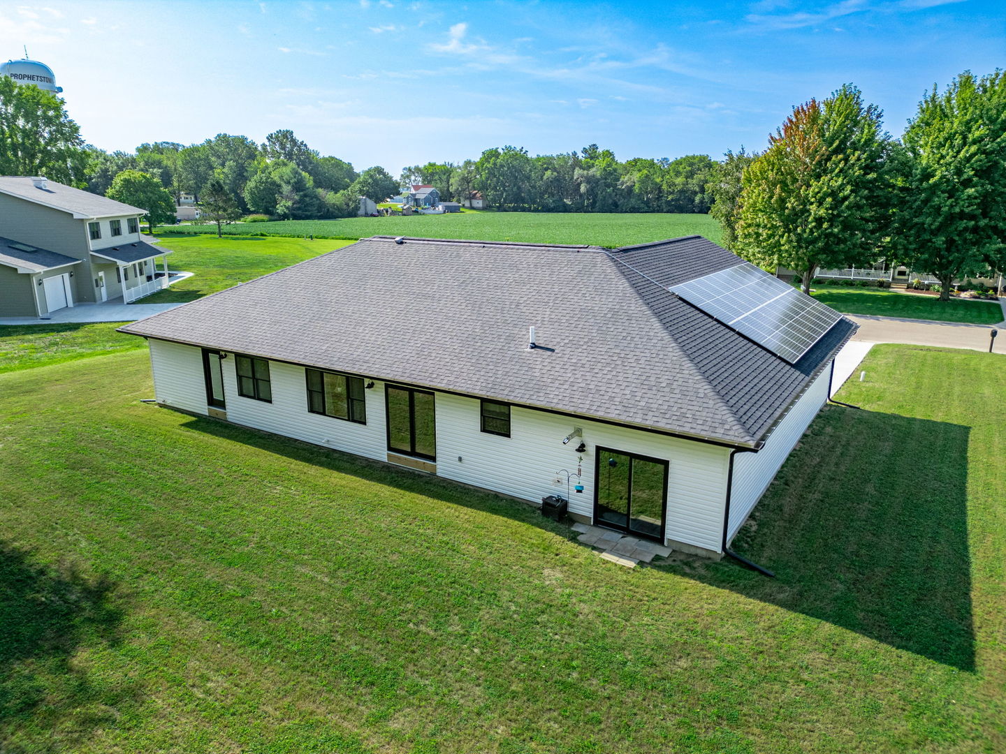 102 Sunset Lane Prophetstown, IL 61277 - Photo 32 of 41 a aerial view of a house with pool