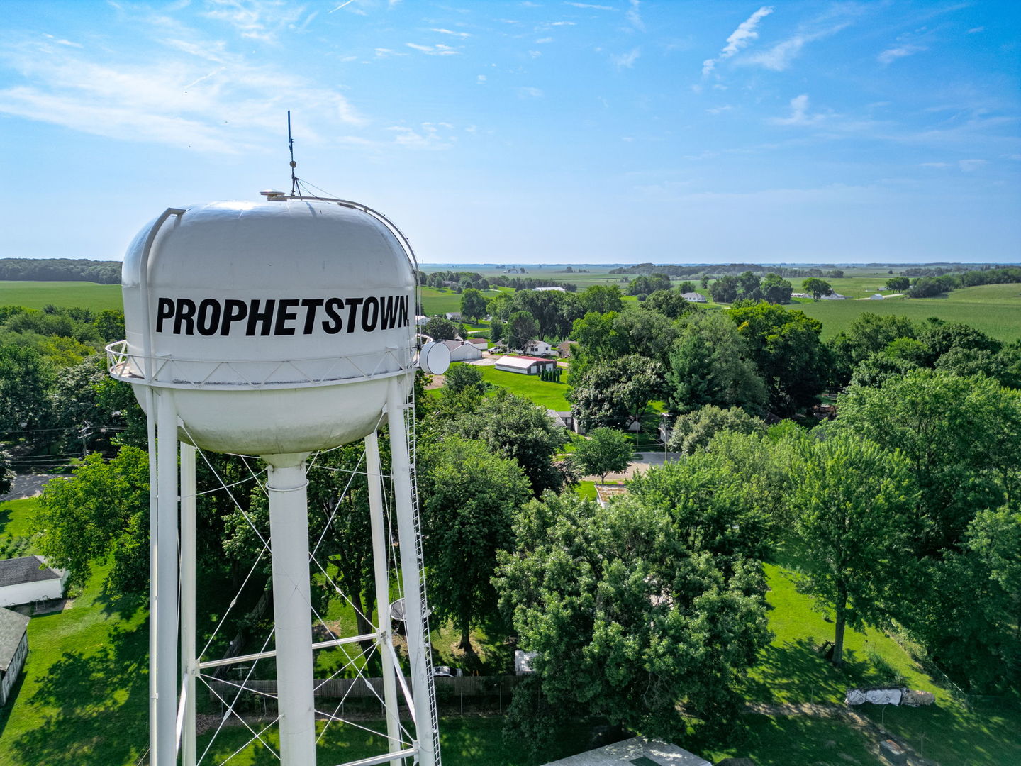 102 Sunset Lane Prophetstown, IL 61277 - Photo 40 of 41 a view of a hall with an tree and wooden fence