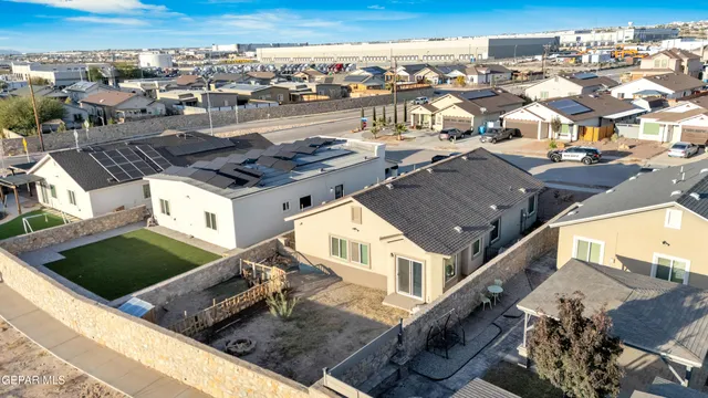 an aerial view of a city