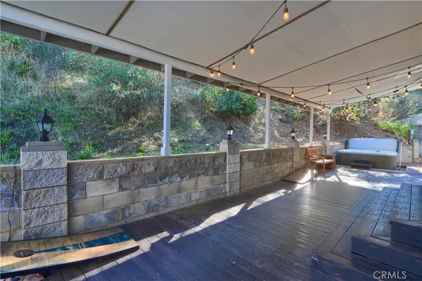 a view of outdoor space with seating area