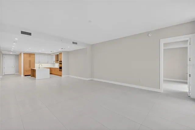 a view of an empty room