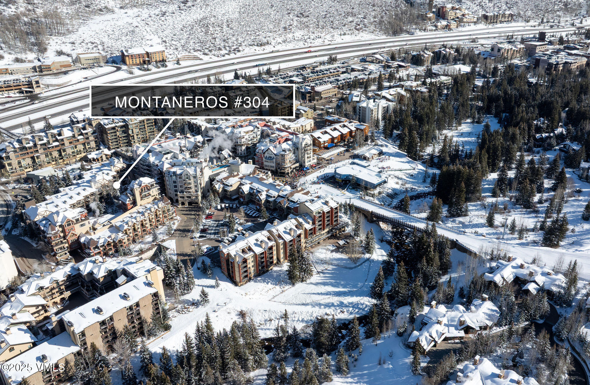 684 West Lionshead Circle, Unit 304 Vail, CO 81657 - Photo 25 of 26 montaneros_304_aerial_a_marked
