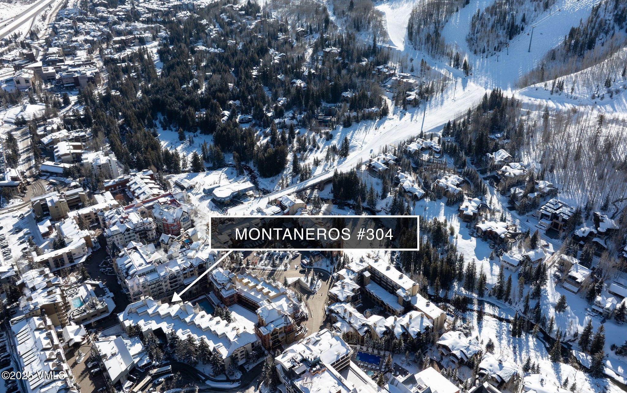 684 West Lionshead Circle, Unit 304 Vail, CO 81657 - Photo 26 of 26 montaneros_304_aerial_b_marked