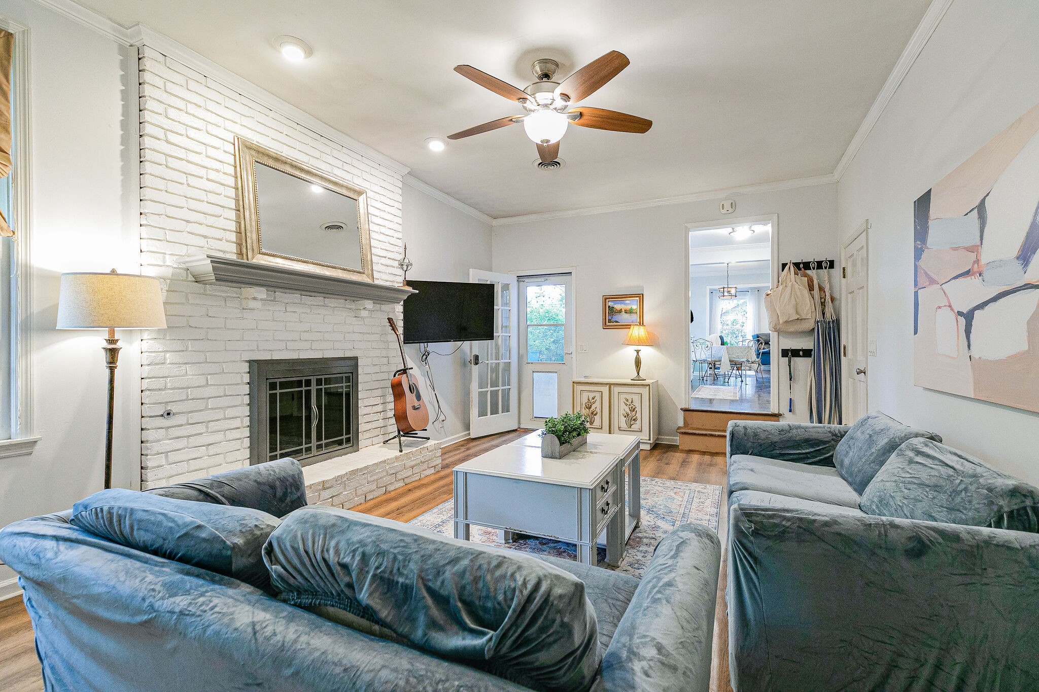 212 Gloucester Street Franklin, TN 37064 - Photo 1 of 23 a living room with furniture fireplace and a window