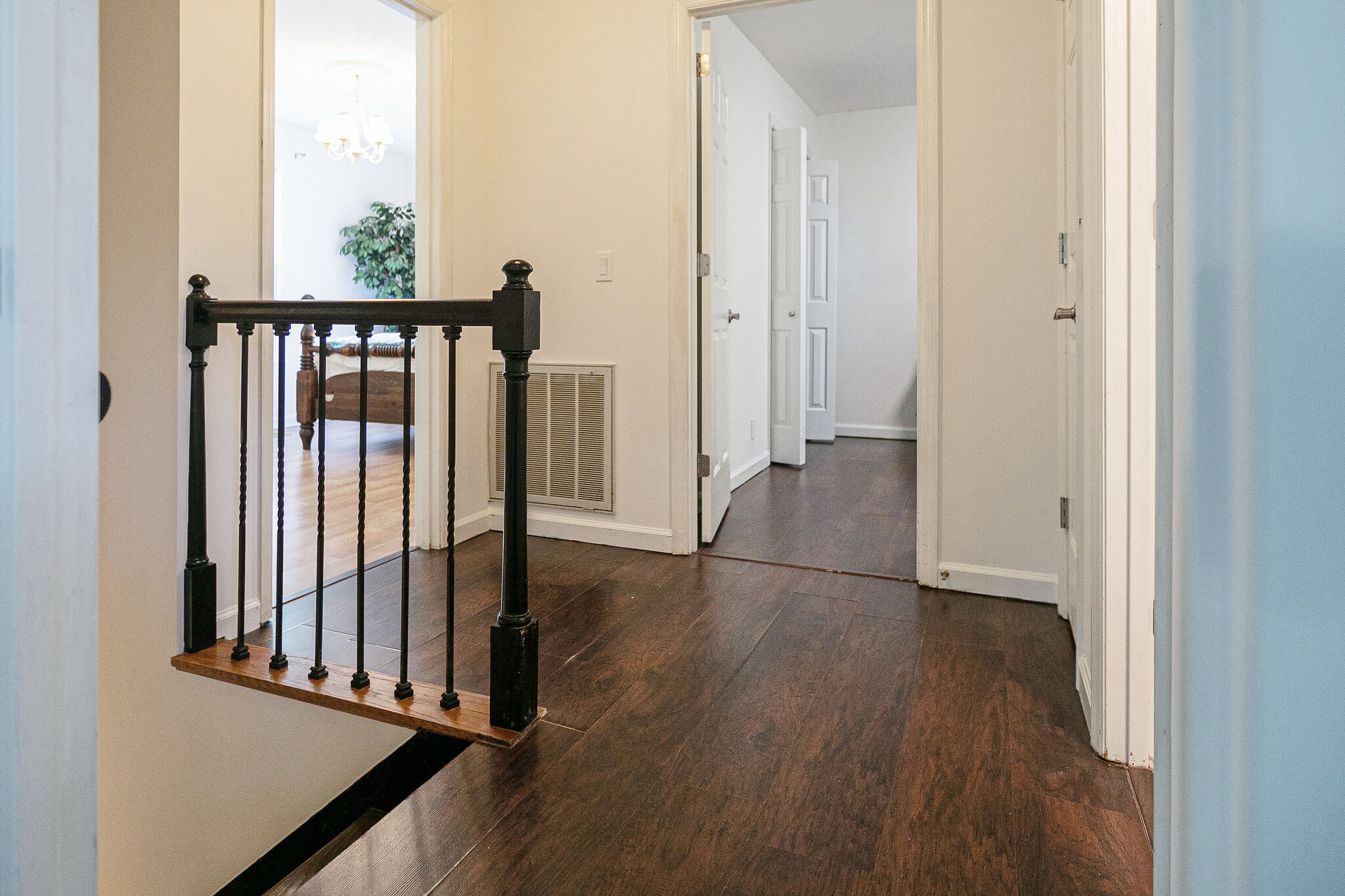 212 Gloucester Street Franklin, TN 37064 - Photo 13 of 23 a view of a hallway with wooden floor and staircase