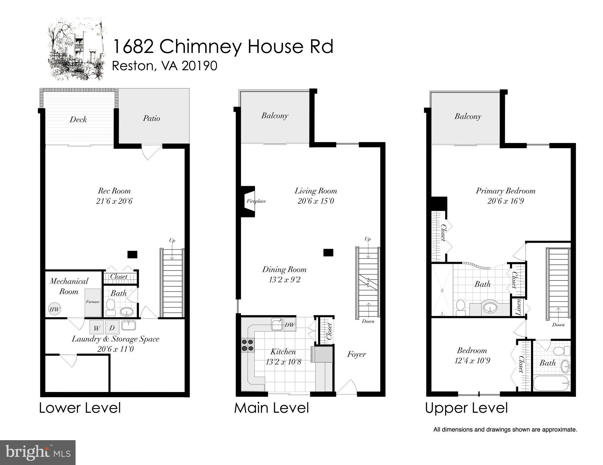 1682 Chimney House Road Reston, VA 20190 - Photo 56 of 56 Floorplan