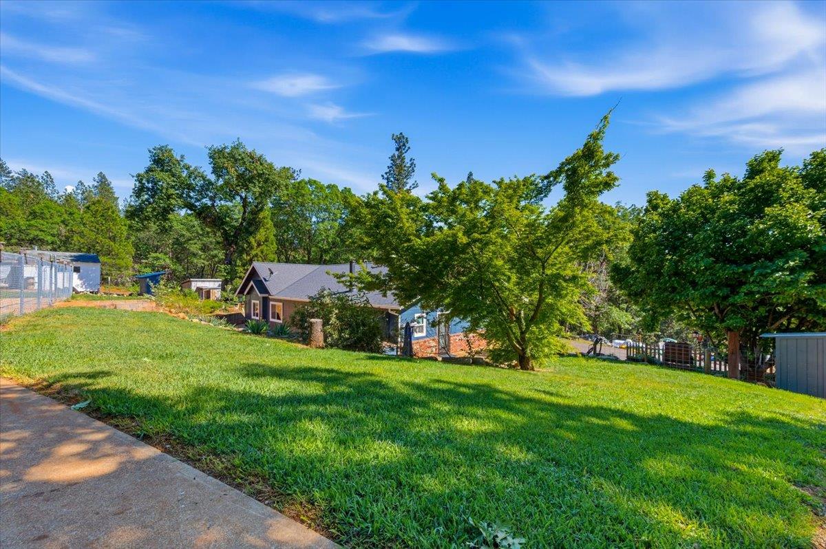 10784 Cole Way Grass Valley, CA 95945 - Photo 48 of 57 a view of a garden with a building in the background
