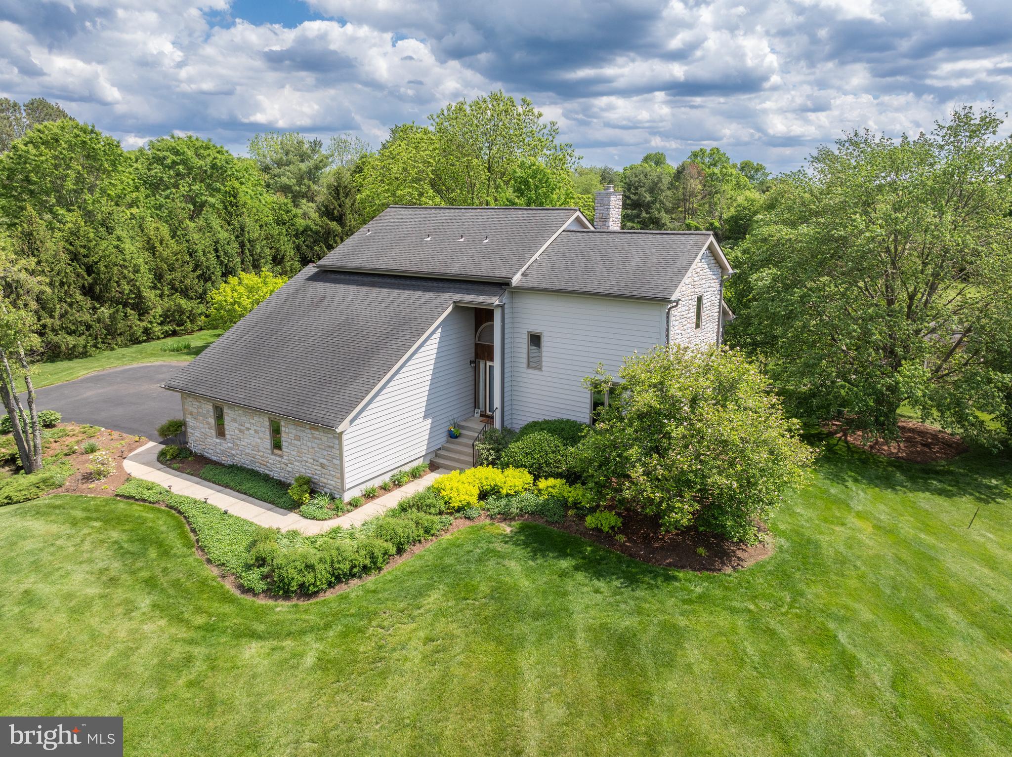 10 Marriott Drive Lumberton, NJ 08048 - Photo 59 of 60 a aerial view of a house with yard and large trees