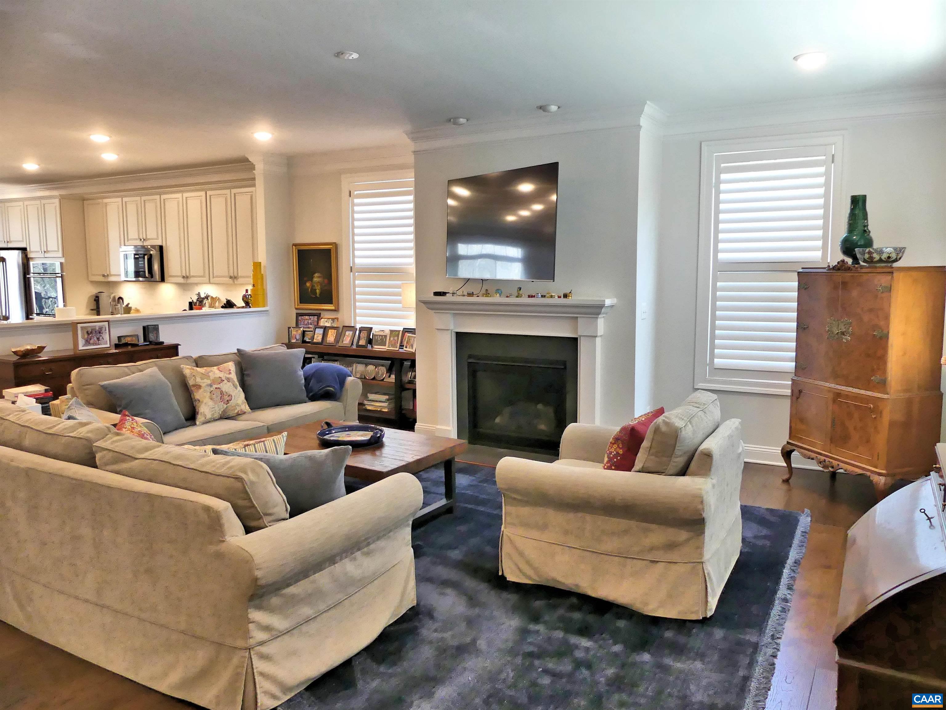 1318 Free State Drive Charlottesville, VA 22901 - Photo 5 of 46 a living room with furniture and a fireplace