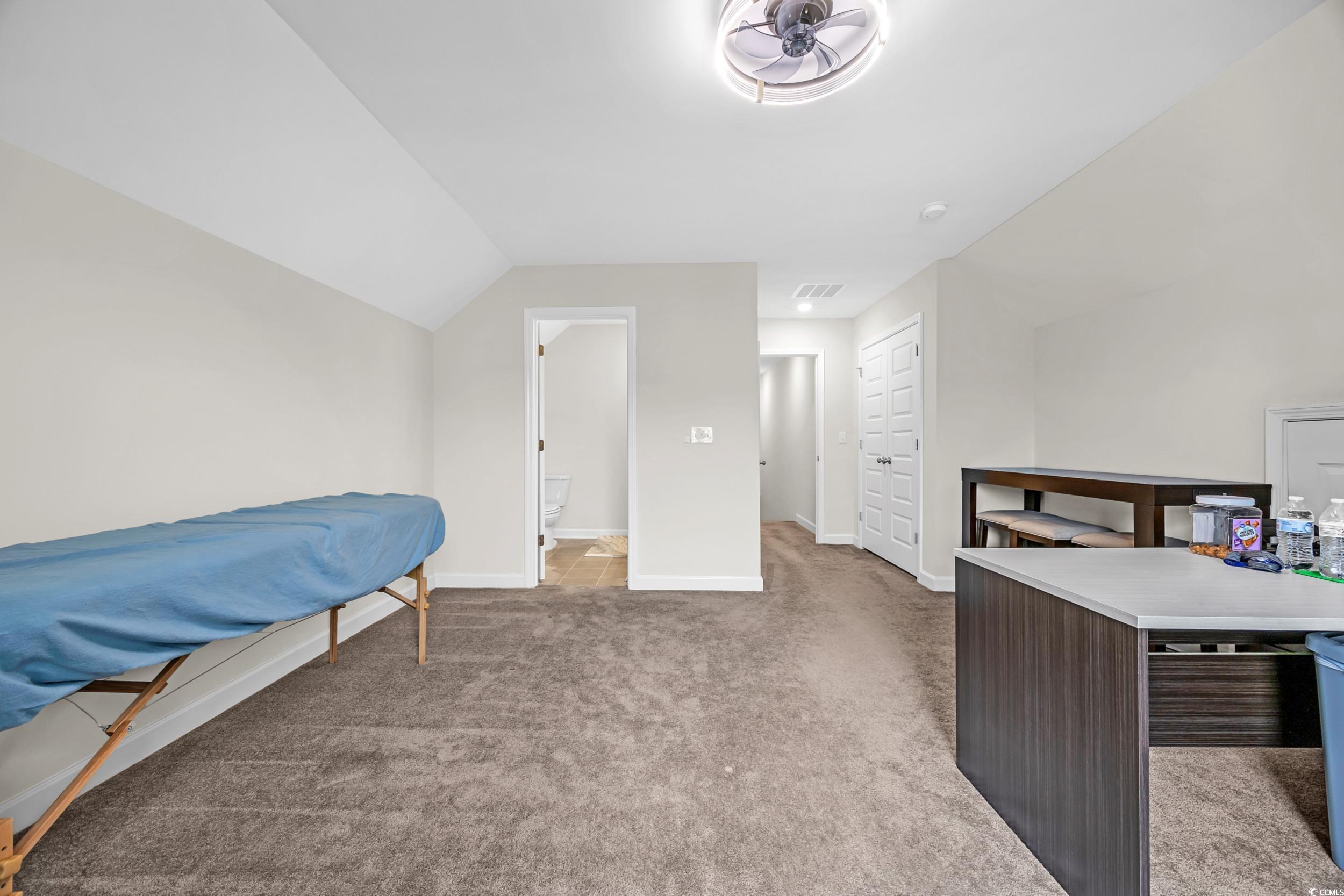 116 Glengrove Lane Murrells Inlet, SC 29576 - Photo 23 of 28 2nd Primary Bathroom with a shower stall, double vanity, tile patterned floors, and a spacious closet.