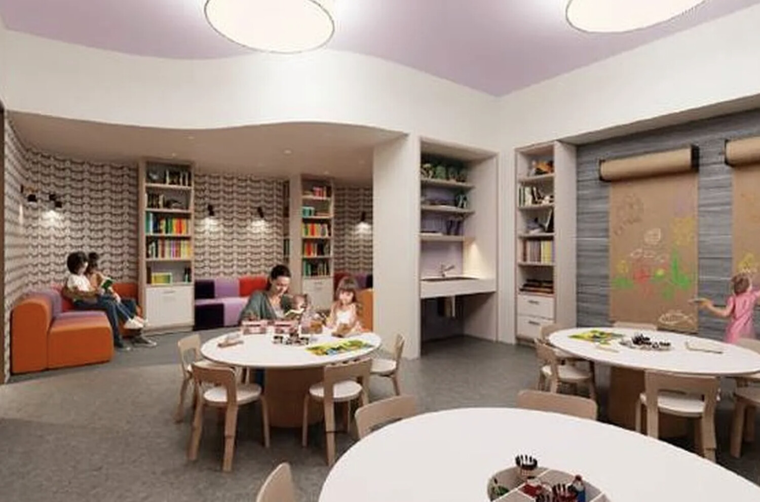 50 West 66th Street, Unit 7G Manhattan, NY 10023 - Photo 2 of 21 a living room with fireplace furniture and a table