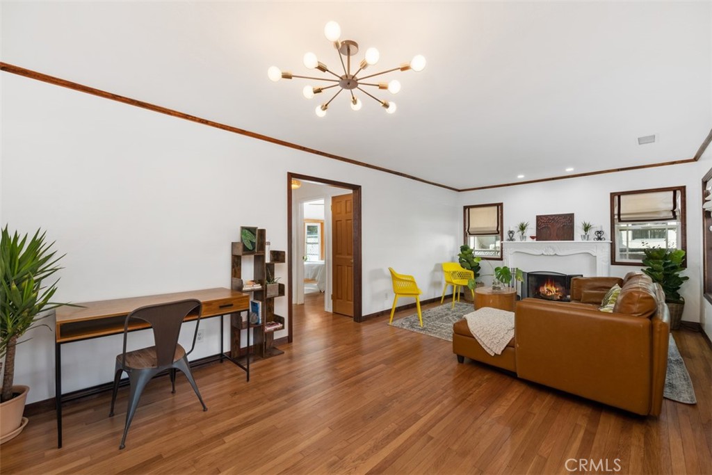 5117 Vincent Avenue Eagle Rock, CA 90041 - Photo 2 of 46 a living room with furniture and wooden floor