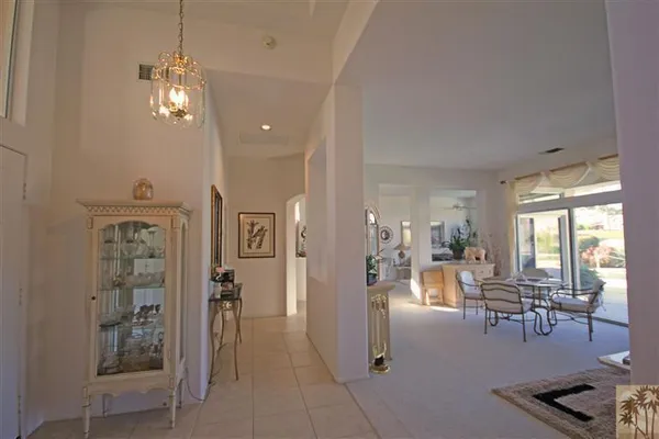 a view of a livingroom and dining room