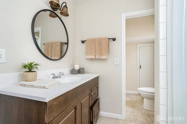 a bathroom with a sink and a toilet