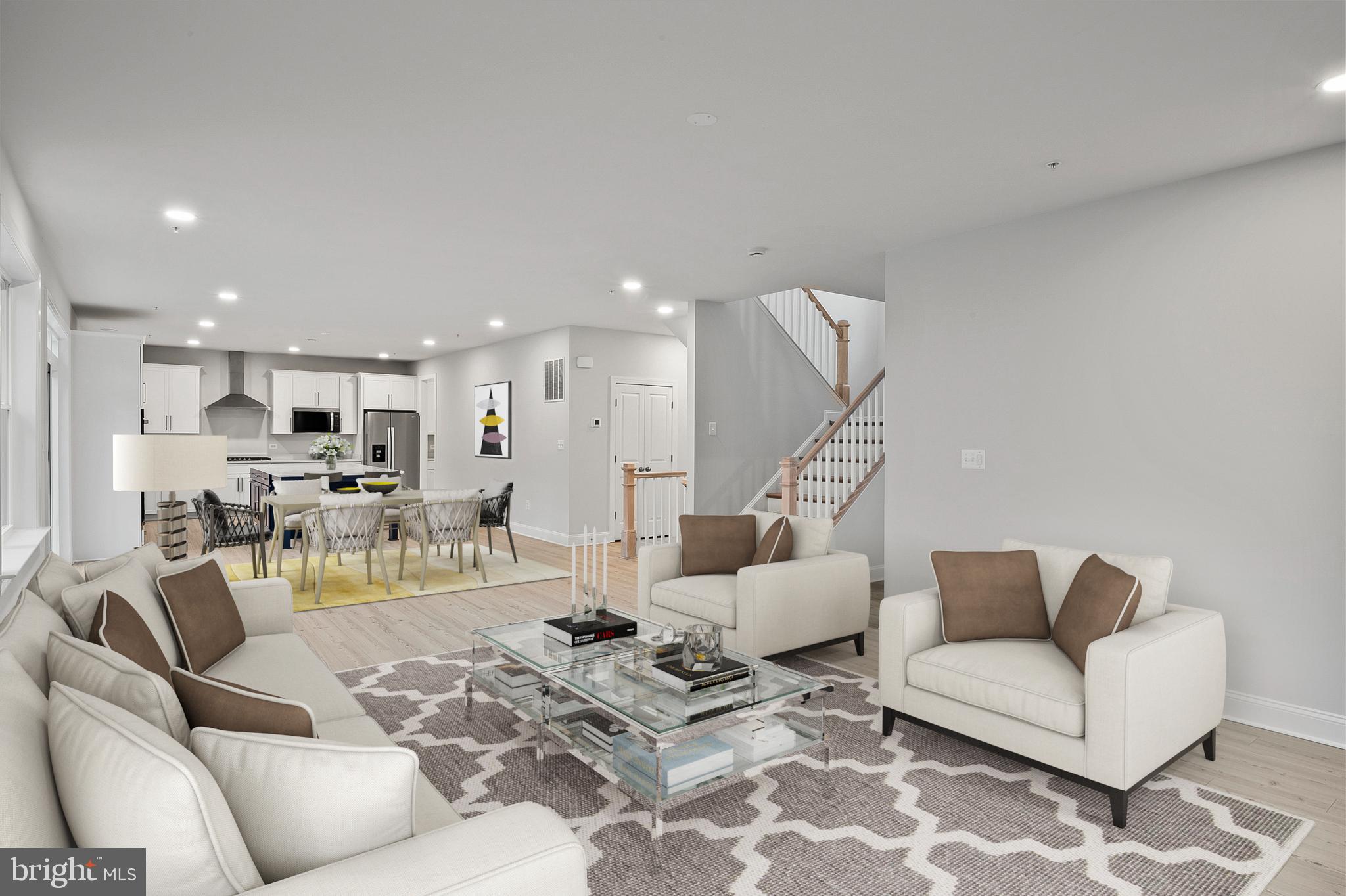 4496 Ilchester Road Ellicott City, MD 21043 - Photo 12 of 61 Virtually Staged Family Room to Kitchen