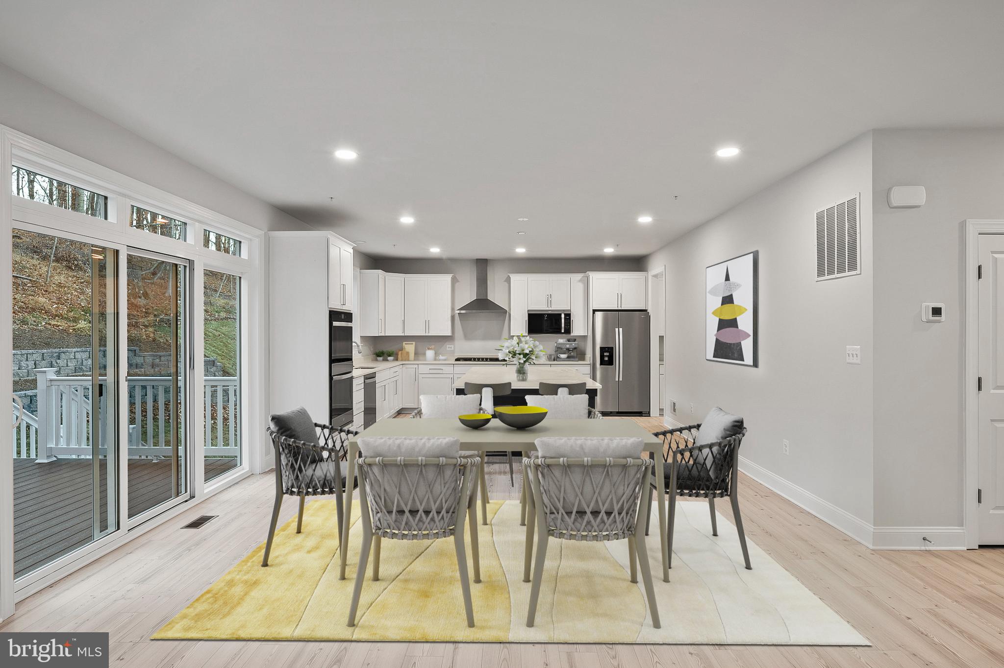 4496 Ilchester Road Ellicott City, MD 21043 - Photo 14 of 61 Virtually Staged Breakfast Area to Kitchen