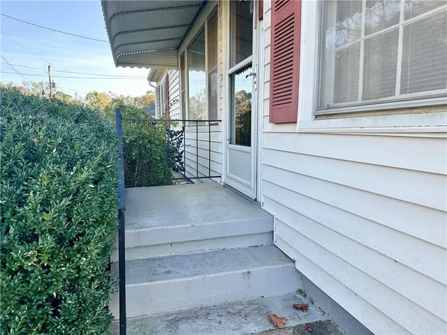 a view of outdoor space and porch